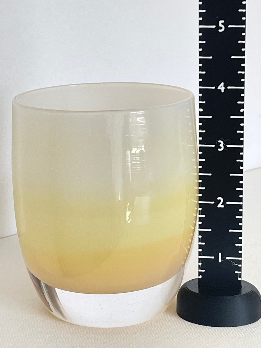 Glassybaby Angel Votive Candle Holder - Pre-Triskelion WITH Paper Label - Picture 6 of 8